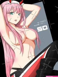 Copy of Zero Two Sexy Boobs Lewd Anime Girl Art Board Print for Sale by Gloemwenzone