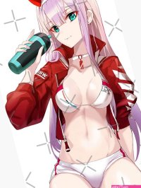 Zero Two Sexy Boobs Lewd Anime Girl Magnet for Sale by Gloemwenzone