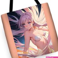 Body positive elegant poster. Beautiful seductive anime girl. Nude sensual female anime character 1 T-Shirt by Mounir Khalfouf