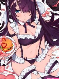 Maid anime girl