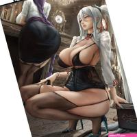 Maid Anime Girl Poster Wall Scroll Pretty Hot Girl Manga Picture Canvas Print