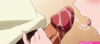 Busty anime girl sucks a big cock and fucks in this adult cartoon