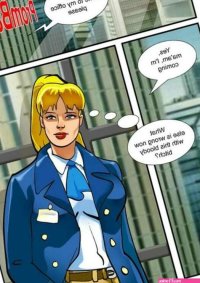 Porn comic Shemale in Office Sex comic busty brunette MILF