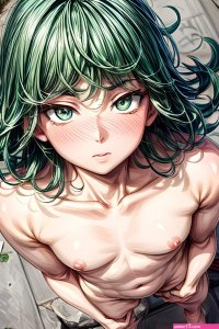 small breasts female ai generated one-punch man anime