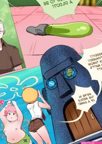 Spongebob x Squidward comic porn