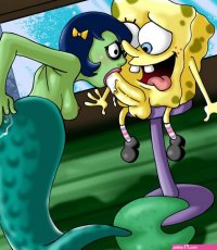 drawn sex present spongebob