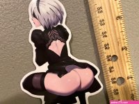 New Sexy Anime Girl Hot Ass Butt Erotic Game Meme Vinyl Decal Sticker Car Truck