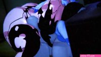 Stuck in a TV Anime Sadako Pounded by Futanari IKazumal