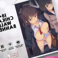ADP Awkward Groping Momentos 18 Chikan Premium Mature Wall Banner