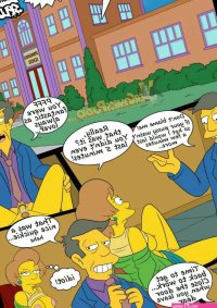 Porn comic Old Habits. Part 5. The Simpsons. Sex comic saw the headmaster