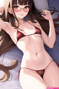 Sexy girl with glasses and small tits by snakebitesss on DeviantArt