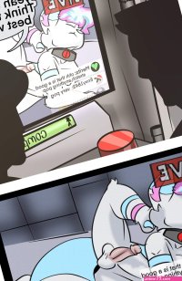 Turned on furry porn comic