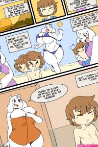 Post 2751586: Angstrom comic edit Frisk Toriel Undertale