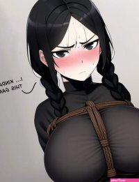 Rule 34 XYZ the addams family wednesday netflix wednesday addams stable diffusion anime style