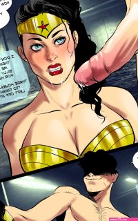 Wonder Woman Blackmailed comic porn