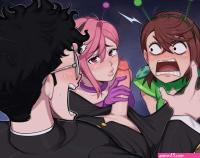 Momo X Aira. dandadan. afrobull
