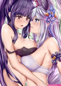 boobs on boobs big boobs long hair yuri anime anime girls tail cat ears Socie Granblue Fantasy Yuel Granblue Fantasy Granblue Fantasy