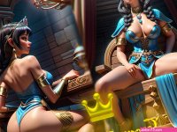 A Queens Lust in Crownhead Cum 2D Animated Pin-ups by Primal Emotion Games