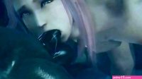 cute young girl and bat monster hentai 3d 18