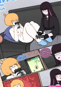 Porn comic Game Night. Purringjello. Sex comic sexy beauties played