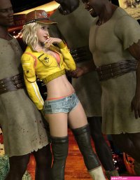 Thats definitely a huge black python Sydney halloween Dark Lord Interracial 3D