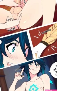 Porn comic Venti X Aether. Chapter 1. Genshin Impact. Matemi. Sex comic hot babes with