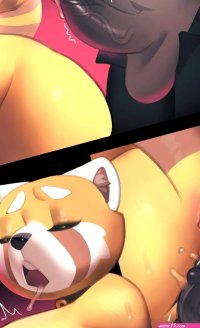 Aggretsuko porn comic