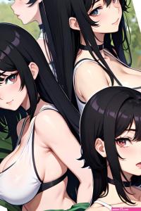 Anime Skinny Huge Boobs 18 Age Ahegao Face Black Hair Messy Hair Style Light Skin Comic Jungle Side View Gaming Schoolgirl 3677701470473227506