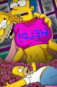 The simpsons pirn comic