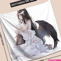 Anime Girl Angel Tapestry Sexi Satanic Decoration Hentai Demon Room Decor Waifu Milf Porn Poster Fantasy Sexy Woman Wall Hanging