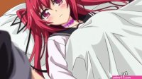 Anime girl beauty slept with her boyfriend in the bathroom