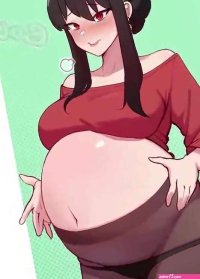 Belly stuffing: Anime Stuffed Belly Burps