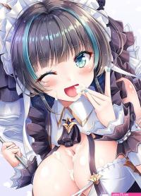 Anime girls Azur Lane Cheshire Azur Lane Akashio cleavage whipped cream HD phone wallpaper