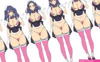 Wallpaper : anime girls hentai sketches big boobs ecchi maid outfit 1920x1200