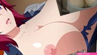 Huge boobs hentai video of red-haired teacher drilled by student