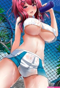 HD wallpaper: anime girls boobs red bikini vertical art gallery curvy
