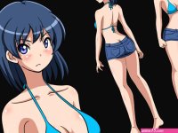 Anime Feet: Wrestling: Pink vs Blue