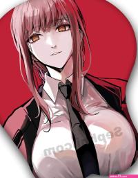 Buy Makima Chainsaw Man Anime Boob Mouse Pad Body Pillow