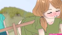 Steve fucked a girl stuck in a fence ! Hentai anime