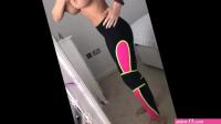 Trying on my new gym top and my new gym leggings