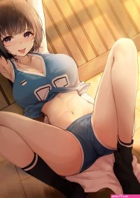 pioko bondage cleavage gym uniform shirt lift