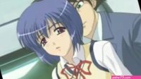 Watch Sweet anime hottie likes it when a guy touches her ass and pussy