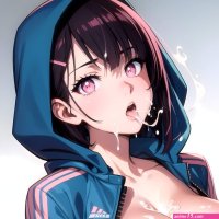 Shizuka Mikazuki cum on face by MeandAI on DeviantArt