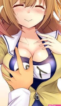 Big Boobs Anime Girl Breast Grab
