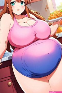 Anime BBW Feedee AI Art by feeder-bonn on DeviantArt