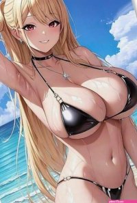 : Cartoon Poster Ecchi Sexy Huge Boobs Beach Bikini Anime Poster Hot Anime Sexy Girl Poster Canvas Wall Art Posters For Room Aesthetic And Decor-scale-2x Canvas Painting Wall Art Poster for Bedroom