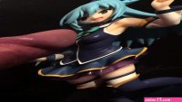 konosuba Aqua anime figure bukkake cumshot at 7:41