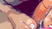 Cartoon footjob queen