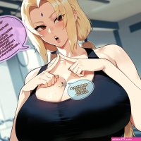 Tsunades tiny trainer giantessboobswholesome by dechem on DeviantArt