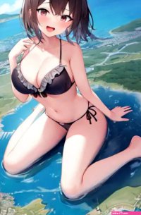 Big boob bikini giantess by shatterhordes on DeviantArt